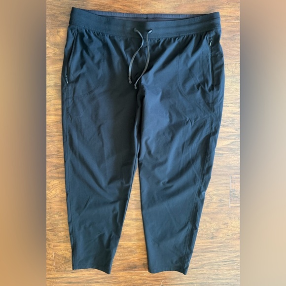 Kuhl Pull On Pants Drawstring Cropped Stretch Outdoor Zipped Pockets Large Sh - Picture 1 of 11